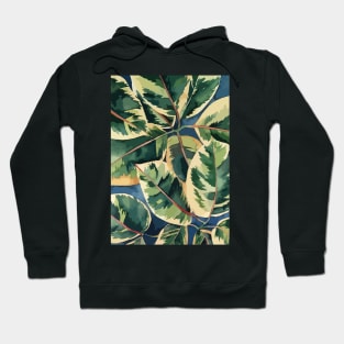 Ficus Leaves Illustration Hoodie